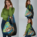 Gold Coast Titans Rugby Grocery Bag Tribal Polynesian Power Art - Lightning Mascot
