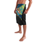 Gold Coast Titans Rugby Lavalava Tribal Polynesian Power Art - Lightning Mascot