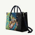 Gold Coast Titans Rugby Leather Bag Tribal Polynesian Power Art - Lightning Mascot