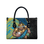 Gold Coast Titans Rugby Leather Bag Tribal Polynesian Power Art - Lightning Mascot