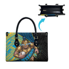 Gold Coast Titans Rugby Leather Bag Tribal Polynesian Power Art - Lightning Mascot