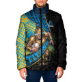 Gold Coast Titans Rugby Padded Jacket Tribal Polynesian Power Art - Lightning Mascot