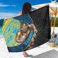 Gold Coast Titans Rugby Sarong Tribal Polynesian Power Art - Lightning Mascot