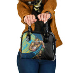 Gold Coast Titans Rugby Shoulder Handbag Tribal Polynesian Power Art - Lightning Mascot