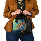 Gold Coast Titans Rugby Shoulder Handbag Tribal Polynesian Power Art - Lightning Mascot