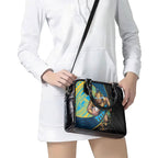 Gold Coast Titans Rugby Shoulder Handbag Tribal Polynesian Power Art - Lightning Mascot