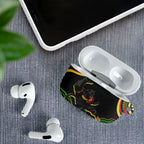 Personalized Penrith Panthers Rugby Mascot AirPods Case Aboriginal Dot Art - Dreamtime Rugby Mascot