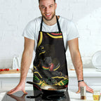 Personalized Penrith Panthers Rugby Mascot Apron Aboriginal Dot Art - Dreamtime Rugby Mascot
