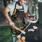 Personalized Penrith Panthers Rugby Mascot Apron Aboriginal Dot Art - Dreamtime Rugby Mascot