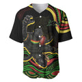 Personalized Penrith Panthers Rugby Mascot Baseball Jersey Aboriginal Dot Art - Dreamtime Rugby Mascot
