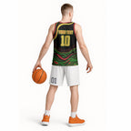 Personalized Penrith Panthers Rugby Mascot Basketball Jersey Aboriginal Dot Art - Dreamtime Rugby Mascot