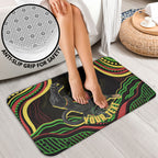 Personalized Penrith Panthers Rugby Mascot Bathroom Set Aboriginal Dot Art - Dreamtime Rugby Mascot