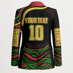 Personalized Penrith Panthers Rugby Mascot Blazer Aboriginal Dot Art - Dreamtime Rugby Mascot