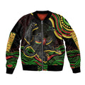 Personalized Penrith Panthers Rugby Mascot Bomber Jacket Aboriginal Dot Art - Dreamtime Rugby Mascot