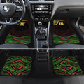 Personalized Penrith Panthers Rugby Mascot Car Mats Aboriginal Dot Art - Dreamtime Rugby Mascot