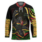 Personalized Penrith Panthers Rugby Mascot Hockey Jersey Aboriginal Dot Art - Dreamtime Rugby Mascot