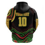 Personalized Penrith Panthers Rugby Mascot Hoodie Aboriginal Dot Art - Dreamtime Rugby Mascot