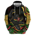 Personalized Penrith Panthers Rugby Mascot Hoodie Aboriginal Dot Art - Dreamtime Rugby Mascot