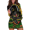 Personalized Penrith Panthers Rugby Mascot Hoodie Dress Aboriginal Dot Art - Dreamtime Rugby Mascot