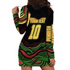 Personalized Penrith Panthers Rugby Mascot Hoodie Dress Aboriginal Dot Art - Dreamtime Rugby Mascot