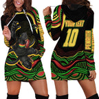 Personalized Penrith Panthers Rugby Mascot Hoodie Dress Aboriginal Dot Art - Dreamtime Rugby Mascot
