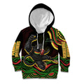 Personalized Penrith Panthers Rugby Mascot Kid Hoodie Aboriginal Dot Art - Dreamtime Rugby Mascot
