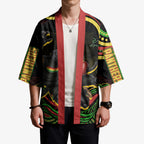 Personalized Penrith Panthers Rugby Mascot Kimono Aboriginal Dot Art - Dreamtime Rugby Mascot
