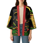 Personalized Penrith Panthers Rugby Mascot Kimono Aboriginal Dot Art - Dreamtime Rugby Mascot