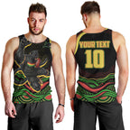 Personalized Penrith Panthers Rugby Mascot Men Tank Top Aboriginal Dot Art - Dreamtime Rugby Mascot