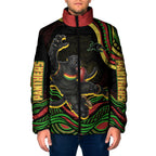 Personalized Penrith Panthers Rugby Mascot Padded Jacket Aboriginal Dot Art - Dreamtime Rugby Mascot