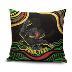 Personalized Penrith Panthers Rugby Mascot Pillow Cover Aboriginal Dot Art - Dreamtime Rugby Mascot