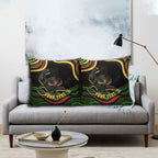 Personalized Penrith Panthers Rugby Mascot Pillow Cover Aboriginal Dot Art - Dreamtime Rugby Mascot