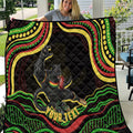 Personalized Penrith Panthers Rugby Mascot Quilt Aboriginal Dot Art - Dreamtime Rugby Mascot