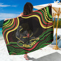 Personalized Penrith Panthers Rugby Mascot Sarong Aboriginal Dot Art - Dreamtime Rugby Mascot
