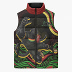 Personalized Penrith Panthers Rugby Mascot Sleeveless Puffer Jacket Aboriginal Dot Art - Dreamtime Rugby Mascot