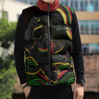 Personalized Penrith Panthers Rugby Mascot Sleeveless Puffer Jacket Aboriginal Dot Art - Dreamtime Rugby Mascot