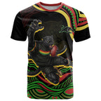 Personalized Penrith Panthers Rugby Mascot T Shirt Aboriginal Dot Art - Dreamtime Rugby Mascot