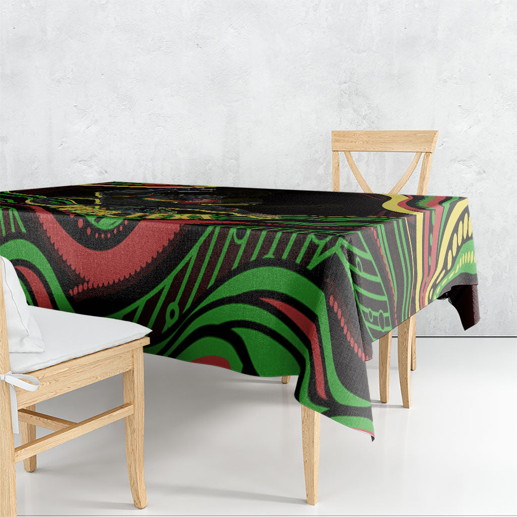 Personalized Penrith Panthers Rugby Mascot Tablecloth Aboriginal Dot Art - Dreamtime Rugby Mascot