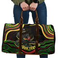 Personalized Penrith Panthers Rugby Mascot Travel Bag Aboriginal Dot Art - Dreamtime Rugby Mascot