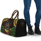 Personalized Penrith Panthers Rugby Mascot Travel Bag Aboriginal Dot Art - Dreamtime Rugby Mascot