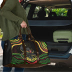 Personalized Penrith Panthers Rugby Mascot Travel Bag Aboriginal Dot Art - Dreamtime Rugby Mascot