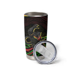 Personalized Penrith Panthers Rugby Mascot Tumbler Cup Aboriginal Dot Art - Dreamtime Rugby Mascot