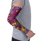 Personalized Brisbane Lions AFL Mascot Arm Sleeves Aboriginal Dot Art - Dreamtime Football Mascot