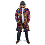 Personalized Brisbane Lions AFL Mascot Cloak Aboriginal Dot Art - Dreamtime Football Mascot