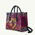 Personalized Brisbane Lions AFL Mascot Leather Bag Aboriginal Dot Art - Dreamtime Football Mascot