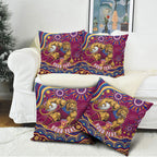 Personalized Brisbane Lions AFL Mascot Pillow Cover Aboriginal Dot Art - Dreamtime Football Mascot
