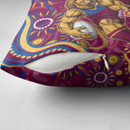 Personalized Brisbane Lions AFL Mascot Pillow Cover Aboriginal Dot Art - Dreamtime Football Mascot
