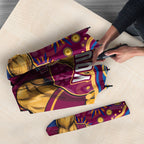 Personalized Brisbane Lions AFL Mascot Umbrella Aboriginal Dot Art - Dreamtime Football Mascot