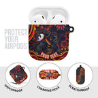 Personalized Adelaide Crows AFL Mascot AirPods Case Aboriginal Dot Art - Dreamtime Football Mascot