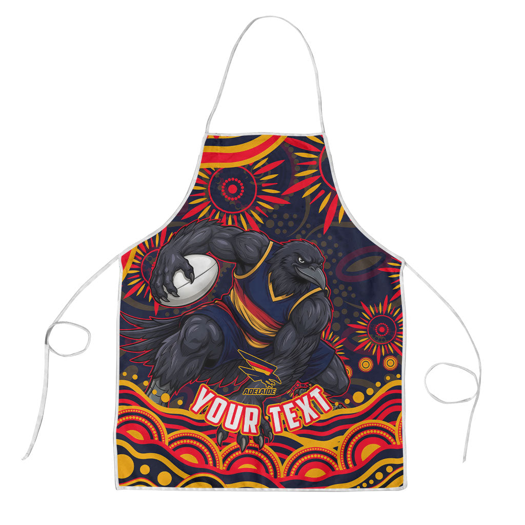 Personalized Adelaide Crows AFL Mascot Apron Aboriginal Dot Art - Dreamtime Football Mascot